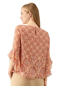 Women's Ruffle Sleeve Blouse