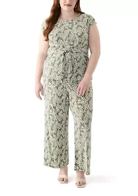 Plus Wide Leg Ankle Pants