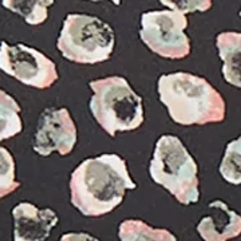 Women's Printed V-Neck Sleeve Knit Top