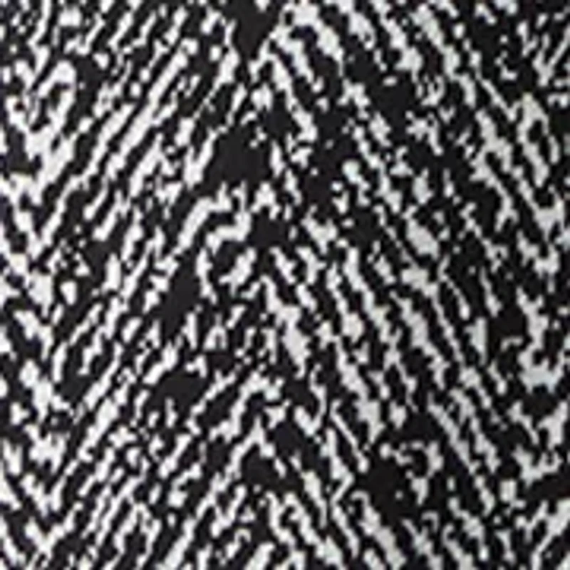 Plus Jacquard Knit Stand Collar Topper