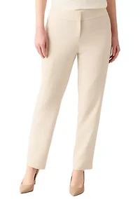 Petite Fly Front Slim Pants