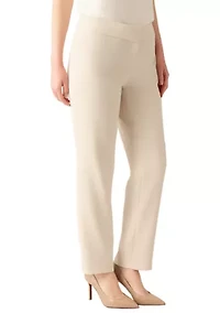Petite Fly Front Slim Pants