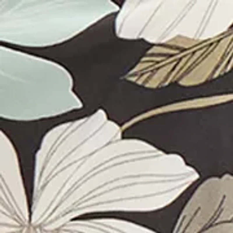 Women's Floral Printed Cowl Neck Sleeveless Blouse