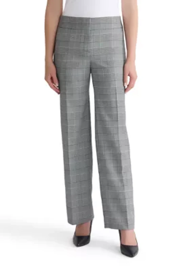Women's Glen Plaid Wide Leg Pants