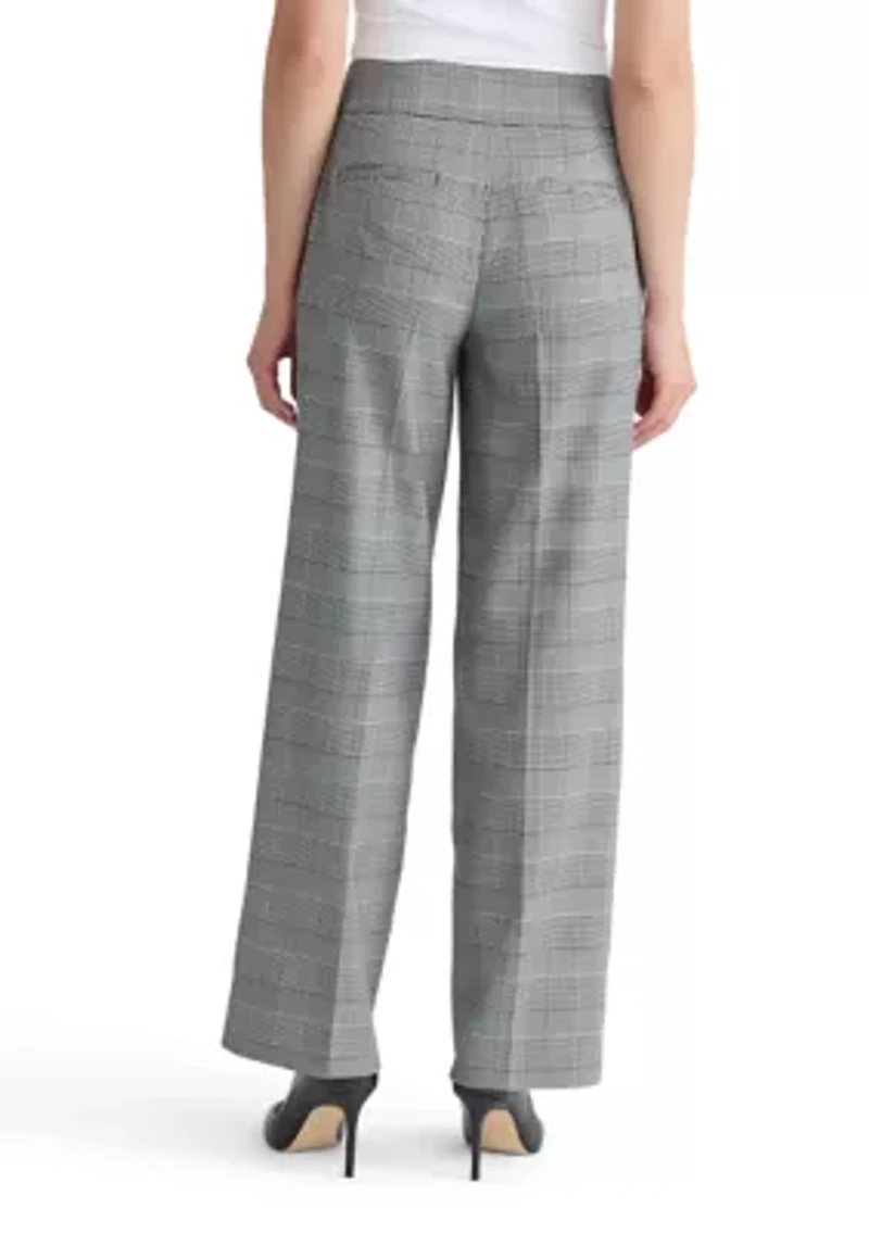 Women's Glen Plaid Wide Leg Pants