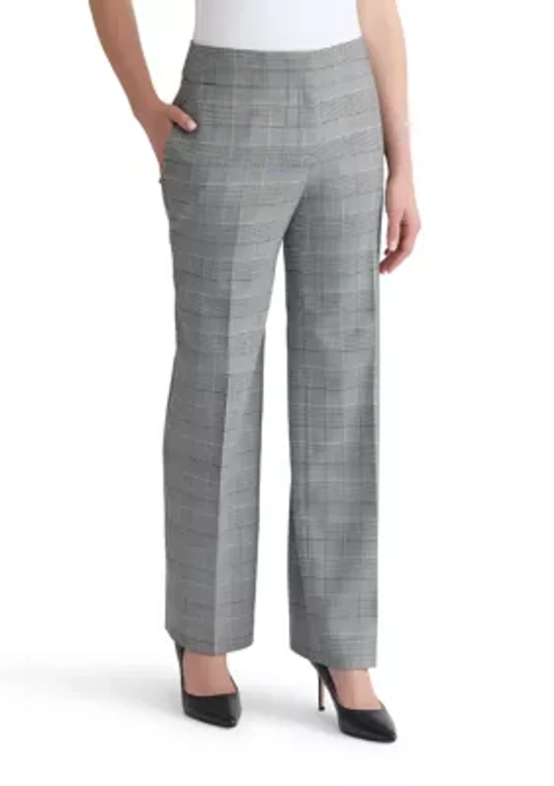 Women's Glen Plaid Wide Leg Pants
