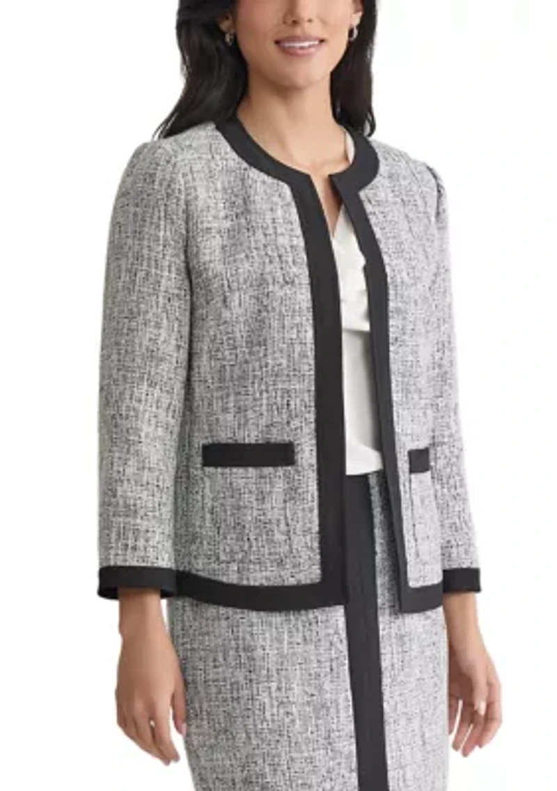 Women's Tweed Framed Cardigan Jacket