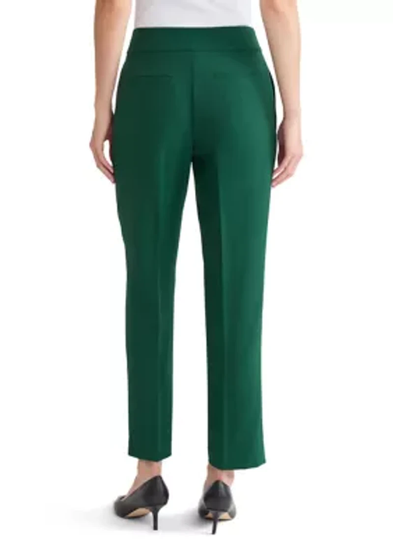 Petite  Stretch Crepe Slim Pants