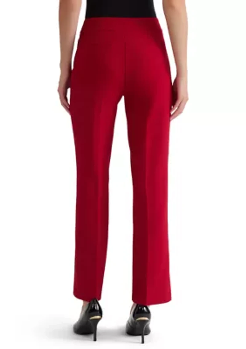Petite Stretch Crepe L-Pocket Pants