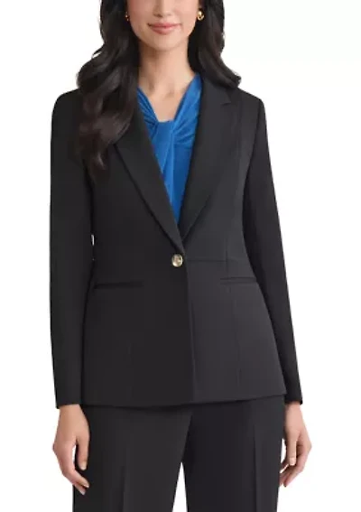 Women's Stretch Twill One Button Jacket