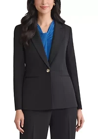 Women's Stretch Twill One Button Jacket