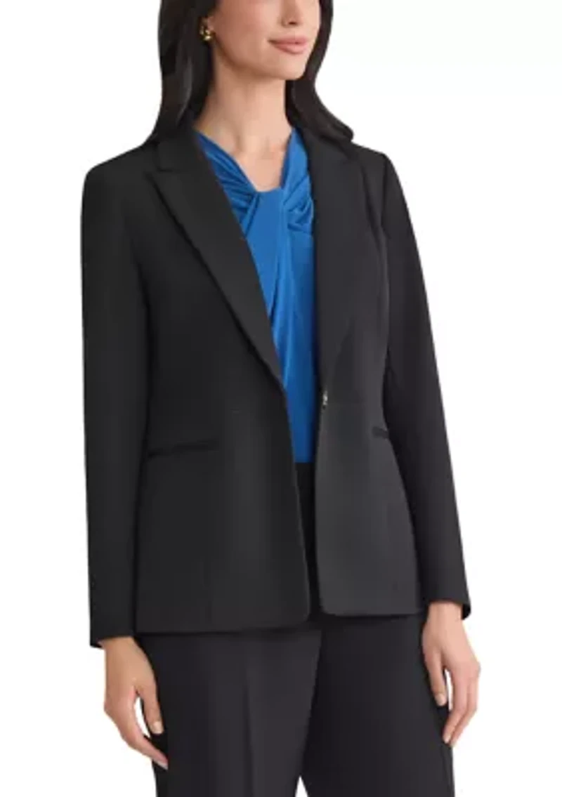 Women's Stretch Twill One Button Jacket