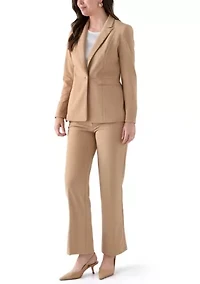 Women's Stretch Twill One Button Jacket