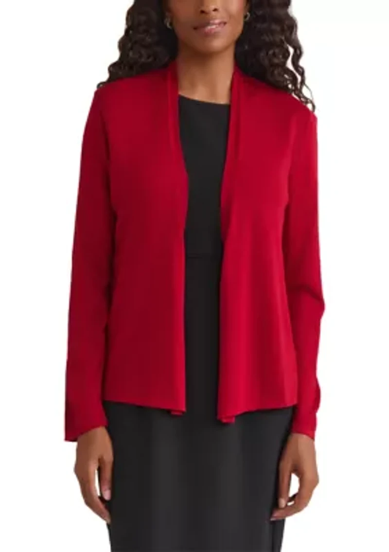 Women's A-Line Cardigan with Stitch Detail
