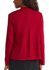 Women's A-Line Cardigan with Stitch Detail