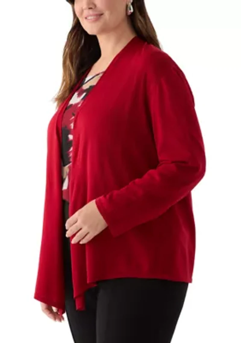 Plus A-Line Cardigan