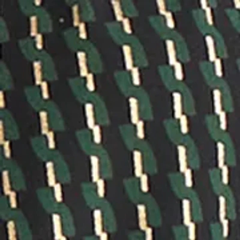 Women's Foil Print Pleat Neck Knit Top