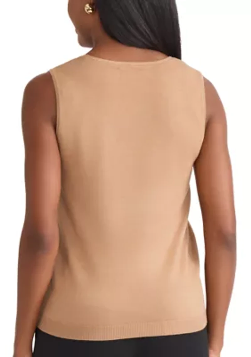 Women's V-Neck Shell with Hot Fix