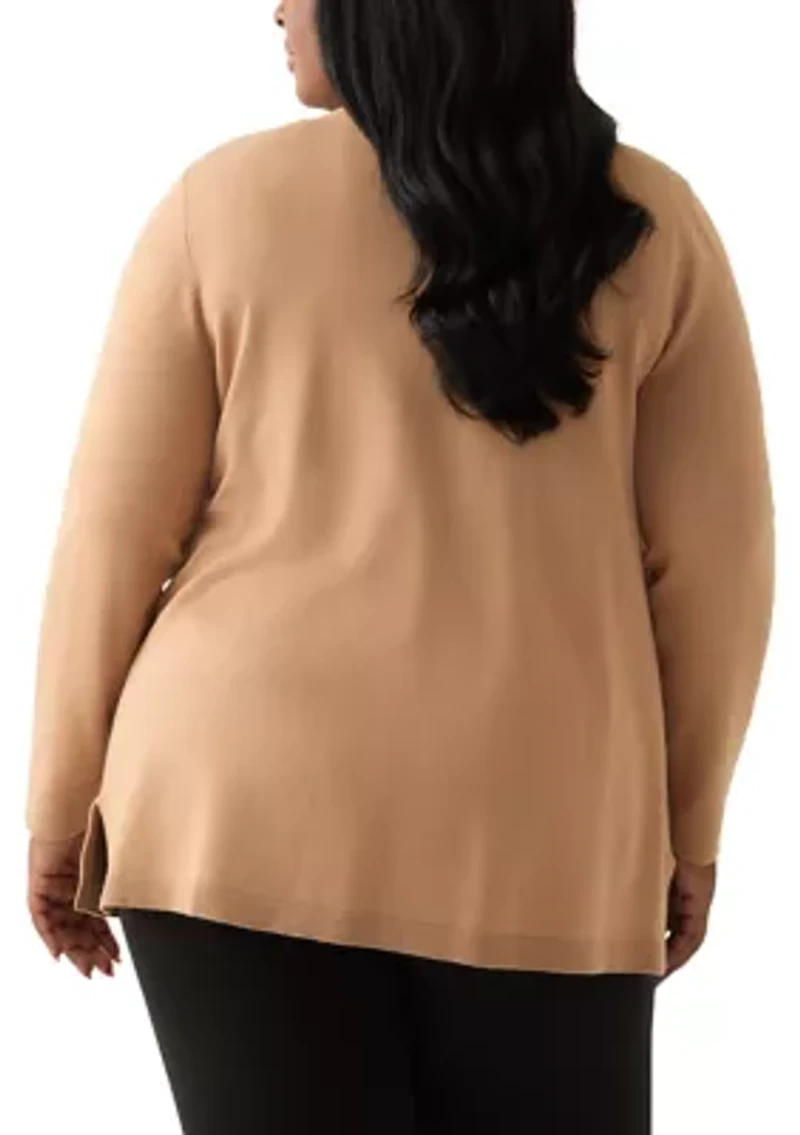 Plus Cardigan with Hot Fix