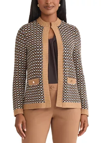 Petite Textured Stitch Cardigan