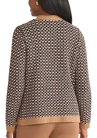 Petite Textured Stitch Cardigan