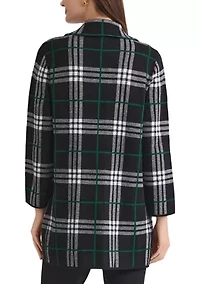 Women's Faux Double Breasted Coatigan