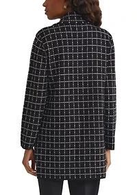 Women's Faux Double Breasted Coatigan