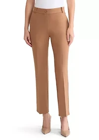 Petite Compression Pull On Trouser Leg Pants
