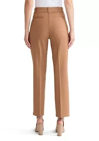 Petite Compression Pull On Trouser Leg Pants