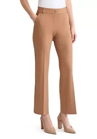 Petite Compression Pull On Trouser Leg Pants