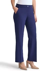 Petite Compression Pull On Trouser Leg Pants