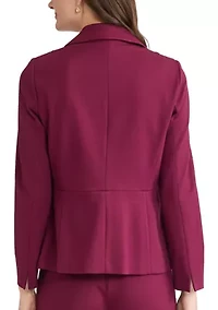 Women's One Button Notch Collar Blazer