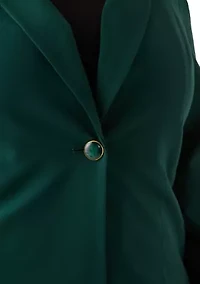 Plus Compression One Button Seamed Jacket