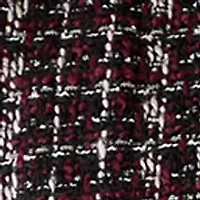 Plus Tweed Open Front Framed Jacket