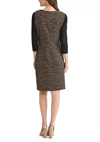 Women's Animal Jacquard Dress with Compression