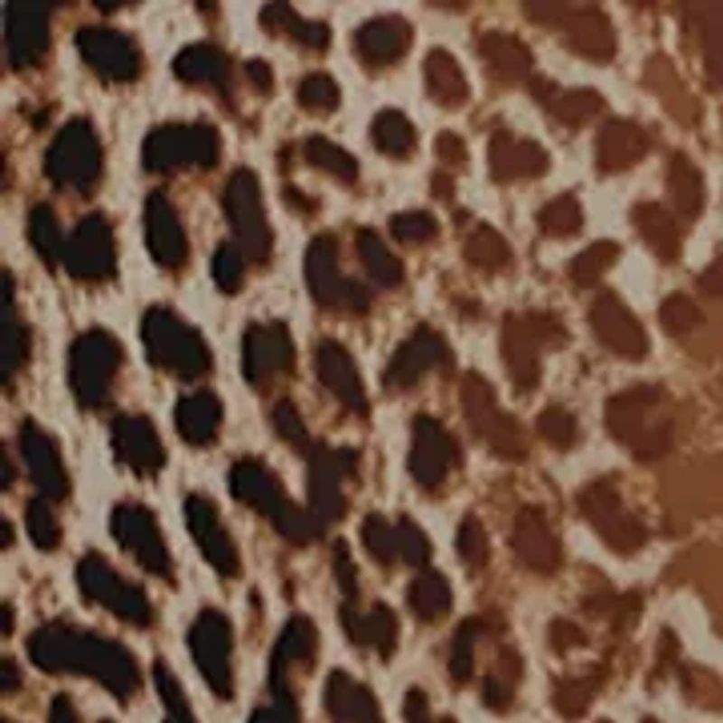 Plus Animal Print Ruffle Sleeve Blouse