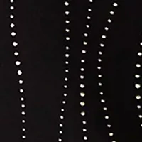 Plus Dewdrop 3/4 Sleeve with Pleated Knit Top