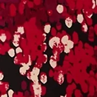 Plus 3/4 Sleeve Pleated Top with Trim