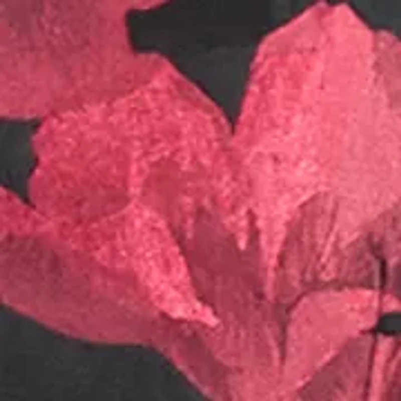 Women's Floral Jacquard One Button Collarless Jacket