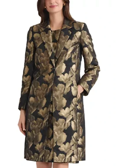 Women's Floral Jacquard One-Button Topper