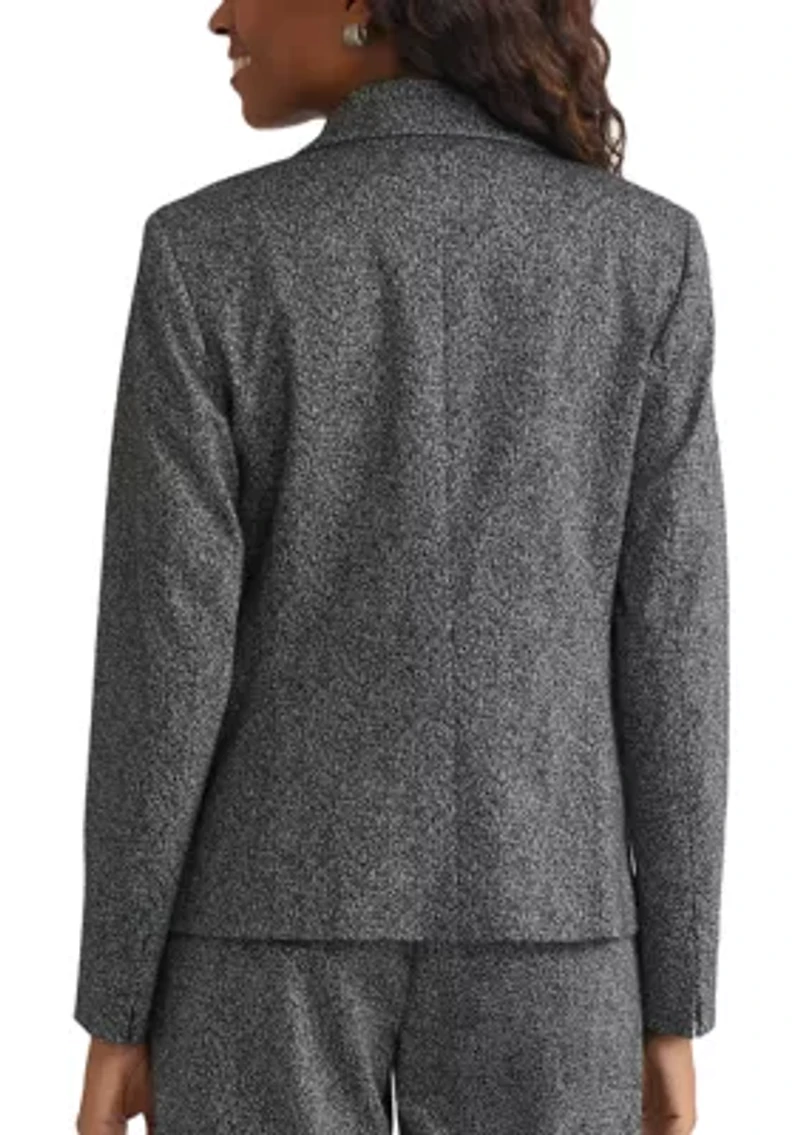 Women's Herringbone One Button Jacket
