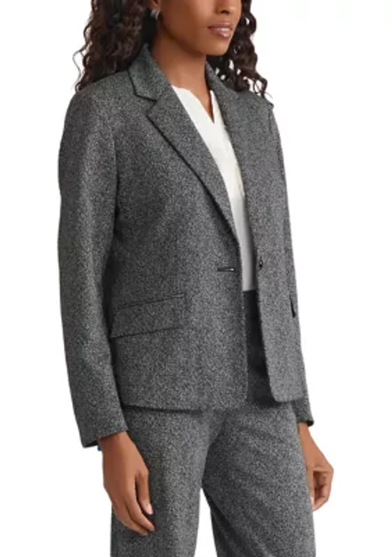 Women's Herringbone One Button Jacket
