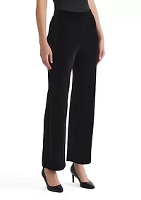 Petite Velvet Pull On Pants