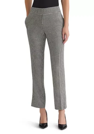 Women's Houndstooth Slim Leg Pants