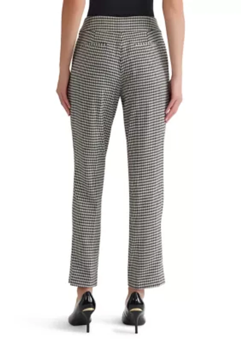 Women's Houndstooth Slim Leg Pants