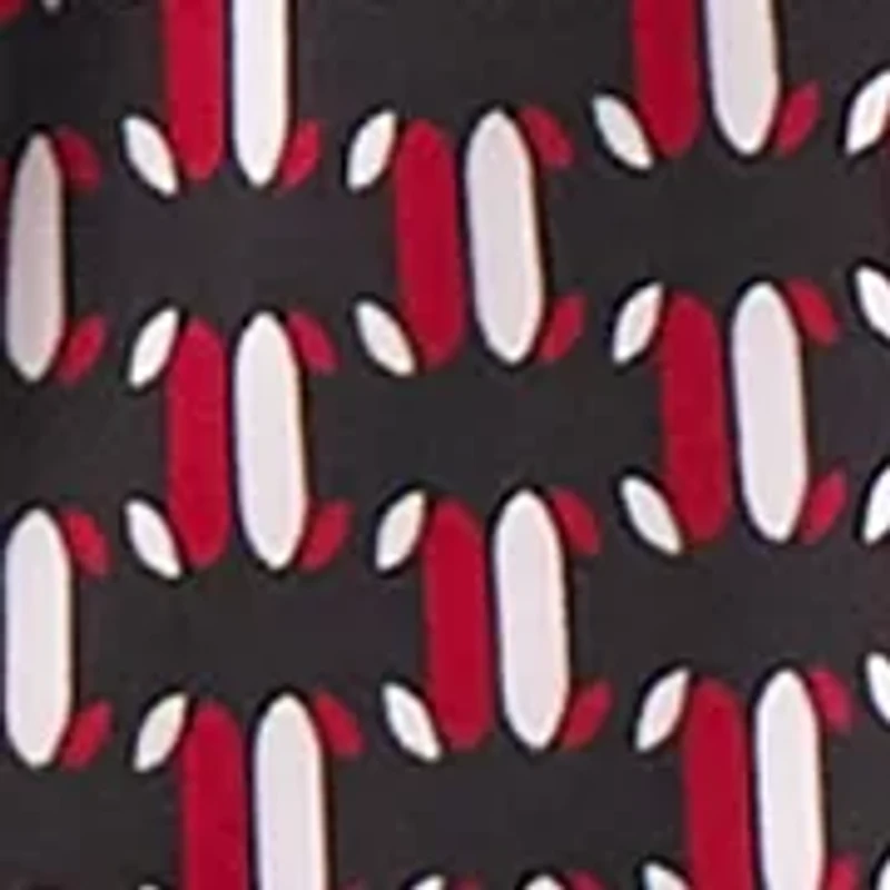 Women's Geo Print Extend Shoulder Knit Top