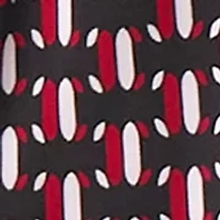 Women's Geo Print Extend Shoulder Knit Top