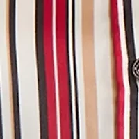 Women's Stripe Long Sleeve Button Front Blouse