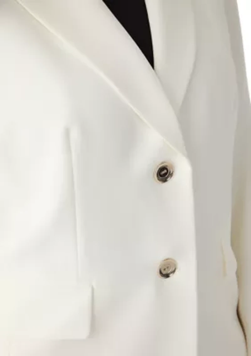 Plus Stretch Crepe Two Button Jacket