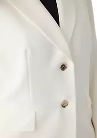 Plus Stretch Crepe Two Button Jacket